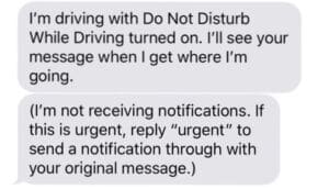 | Marietta Wrecker Auto-Reply While Driving | Marietta Wrecker Service