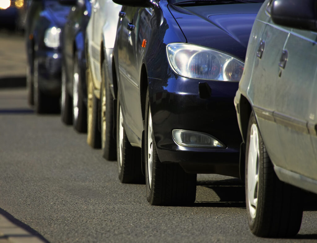 Cars on the road