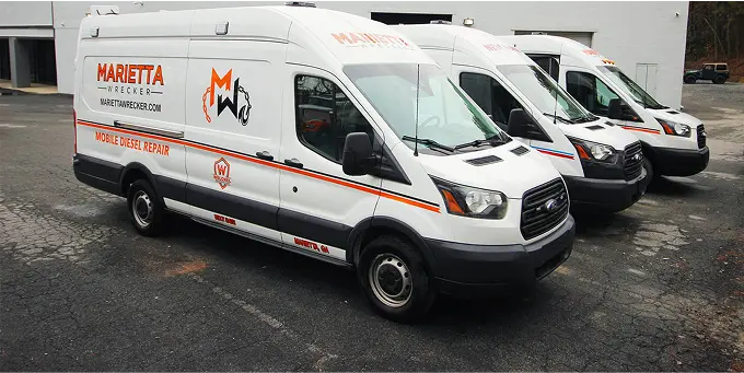 Mobile diesel repair vehicle | Marietta Wrecker